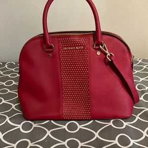 Michael Kors Studded Cindy Medium Dome Satchel